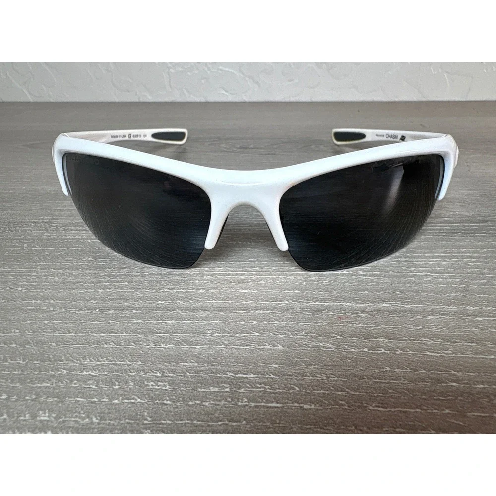 Revo Chasm RE4046-06‎ Polarized Sunglasses White Wrap Sport Mens Made in USA